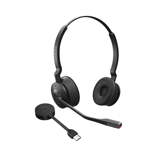Jabra Engage 55, Auricular stereo versiÃ³n MS con aislamiento de ruido activa, adaptador DECT USB-A (9559-450-125)