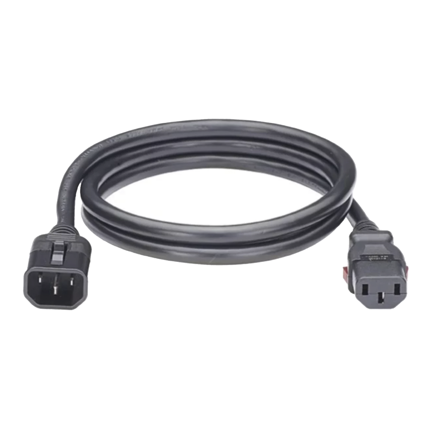 Cable de AlimentaciÃ³n ElÃ©ctrica Con Bloqueo de Seguridad, de IEC C14 a IEC C13, 1.2 Metros de Largo, Color Negro, 1 Pieza