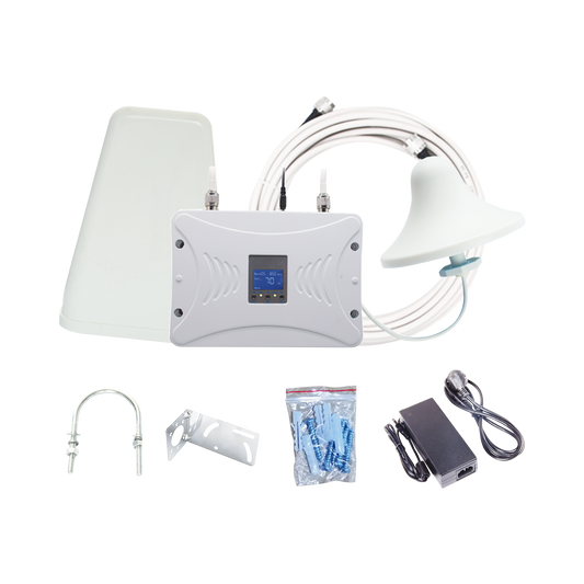 Kit Amplificador de SeÃ±al Celular 4.5G LTE, 3G y Voz. Funciona con Todos los Operadores. Soporta MÃºltiples Dispositivos y TecnologÃ­as. Hasta 1000 metros cuadrados de Cobertura