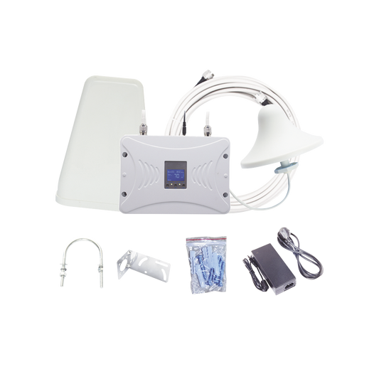Kit Amplificador de SeÃ±al Celular 4G LTE, 3G y Voz. Funciona con Todos los Operadores. Soporta MÃºltiples Dispositivos y TecnologÃ­as. Hasta 1000 metros cuadrados de Cobertura