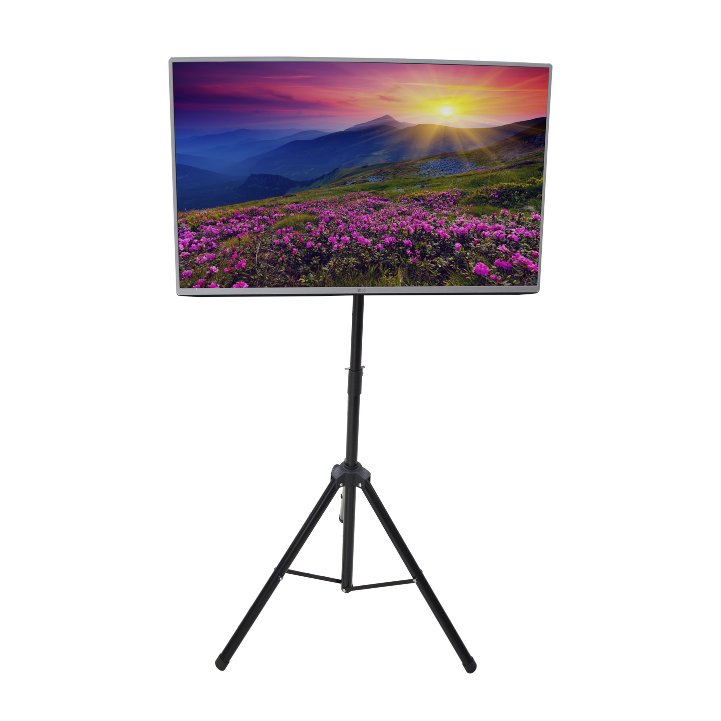 TrÃ­pode PortÃ¡til con Soporte de piso para Monitores de 32 a 65" / Vesa 600 x 400 / Acero / Montaje de 65 cm a 1 mt