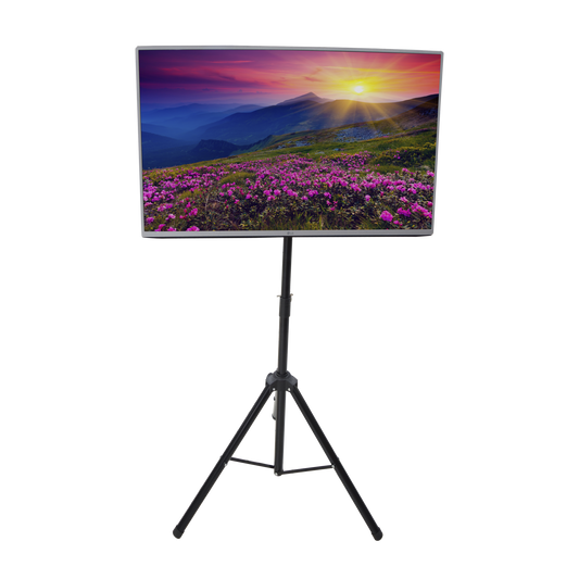 TrÃ­pode PortÃ¡til con Soporte de piso para Monitores de 32 a 65" / Vesa 600 x 400 / Acero / Montaje de 65 cm a 1 mt