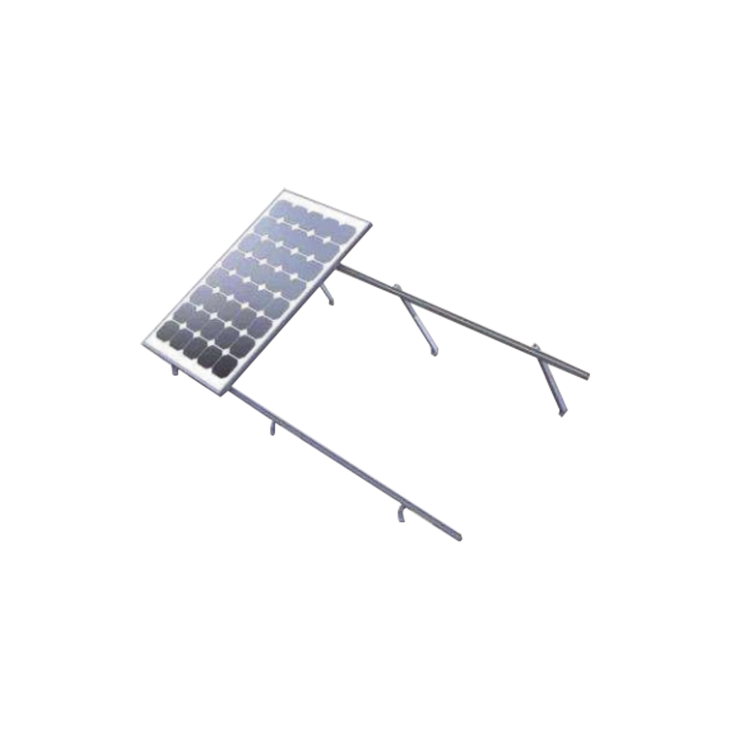 Montaje para Panel Solar, Riel "7" de 4200mm para MÃ³dulos con Espesor de 40mm, Velocidad de Viento MÃ¡x. 151km/h