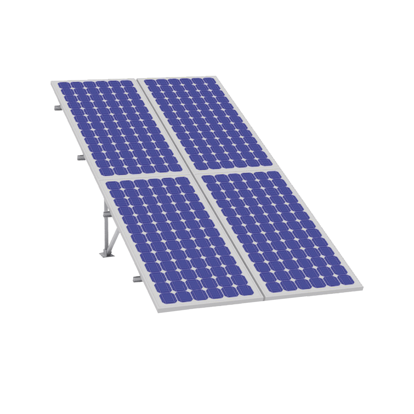Montaje para Panel Solar, Riel "7" de 2100mm para MÃ³dulos con Espesor de 40mm, Velocidad de Viento MÃ¡x. 151km/h