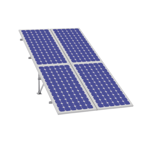 Montaje para Panel Solar, Riel "7" de 2100mm para MÃ³dulos con Espesor de 40mm, Velocidad de Viento MÃ¡x. 151km/h