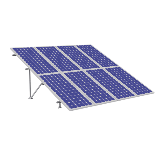 Montaje para Panel Solar, Riel "3" de 2200mm para MÃ³dulos con Espesor de 40mm, Velocidad de Viento MÃ¡x. 151km/h