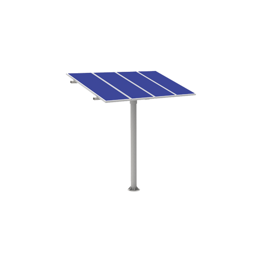 KIT (1X4) Montaje en poste para 4 mÃ³dulos fotovoltaicos 1470 x 660 x 35mm