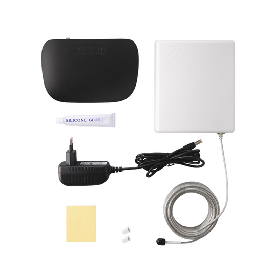 KIT de Amplificador de SeÃ±al Celular | Soporta 3G y Mejora la calidad de Voz | Cubre hasta 300 metros cuadrados | Ganancia MÃ¡xima 70 dB.