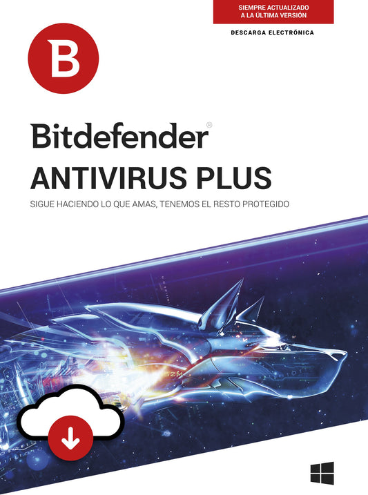 Antivirus Plus BITDEFENDER ESD, 5 usuarios, 1 año