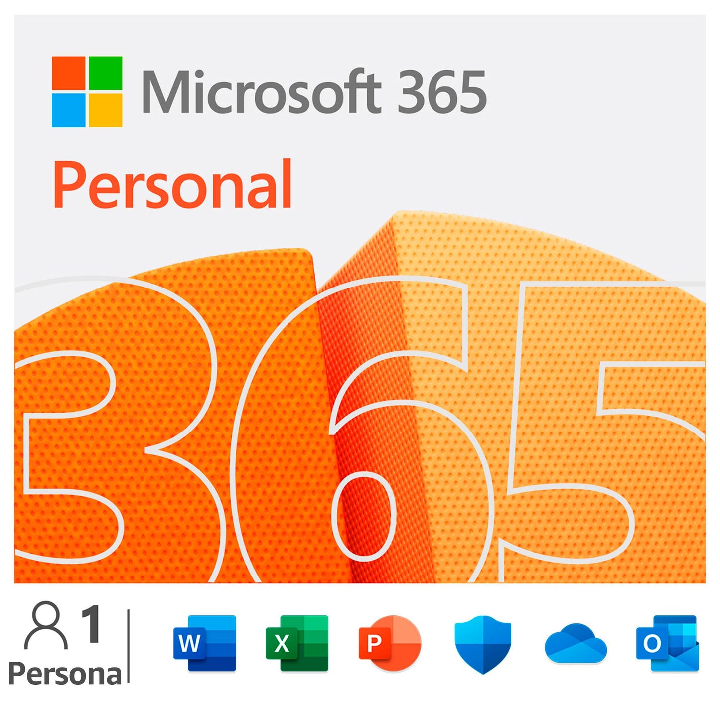 MICROSOFT 365 PERSONAL - Licencia de suscripción ( 1 año ) 1 usuario - 1 teléfono - 1 tableta - 1 PC / Mac - espacio de almacenamiento en la nube de 1 TB