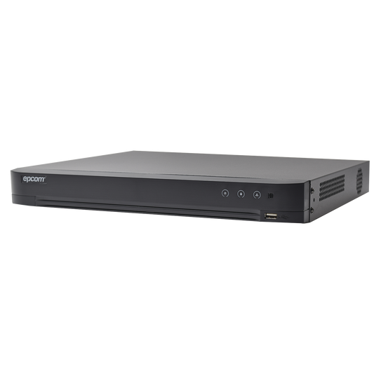 DVR 4 Megapixel / 16 Canales TURBOHD + 8 Canales IP / 2 BahÃ­as de Disco Duro / 1 Canal de Audio / VÃ­deoanÃ¡lisis