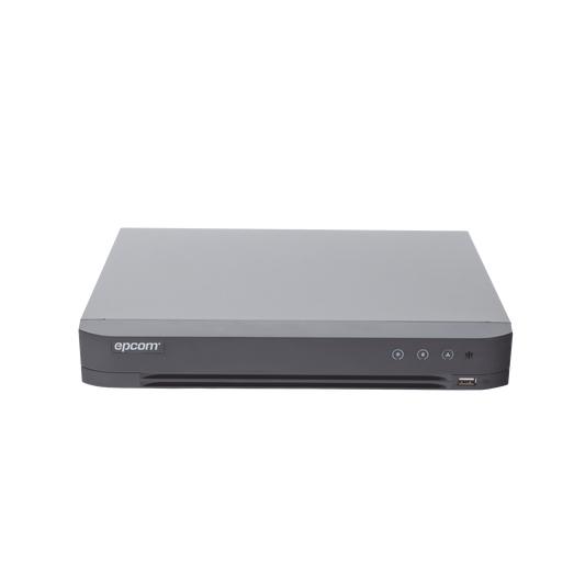 DVR 4 Megapixel / 16 Canales TURBOHD + 8 Canales IP / 1 BahÃ­a de Disco Duro / Audio por Coaxitron / Evita Falsas Alarmas / Salida de Video en Full HD