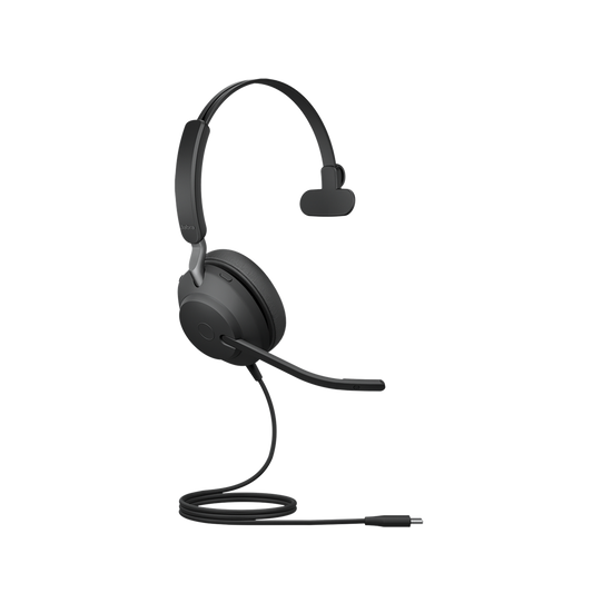 Jabra Evolve 2 40, Auricular mono versiÃ³n UC con aislamiento de ruido, conexiÃ³n USB-C y indicador de ocupado (Busylight) (24089-889-899)