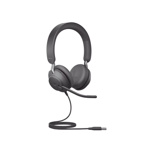 Jabra Jabra Evolve 2 40SE, Auricular stereo versiÃ³n MS con aislamiento de ruido, conexiÃ³n USB-A y indicador de ocupado (Busylight) (24189-999-999)