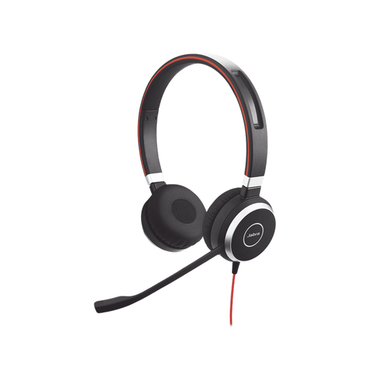 Jabra Evolve 40 Duo con ConexiÃ³n USB / 3.5 mm, indicador de ocupado y cancelaciÃ³n de ruido pasiva (6399-823-109)