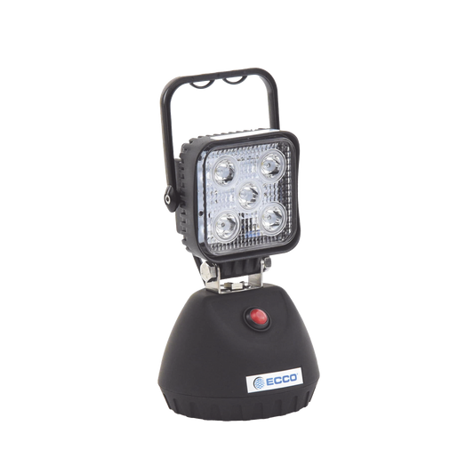 LÃ¡mpara de trabajo de mano con baterÃ­a recargable y montaje magnÃ©tico