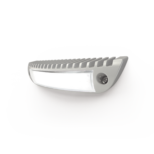 Luz de cortesÃ­a con bisel color blanco