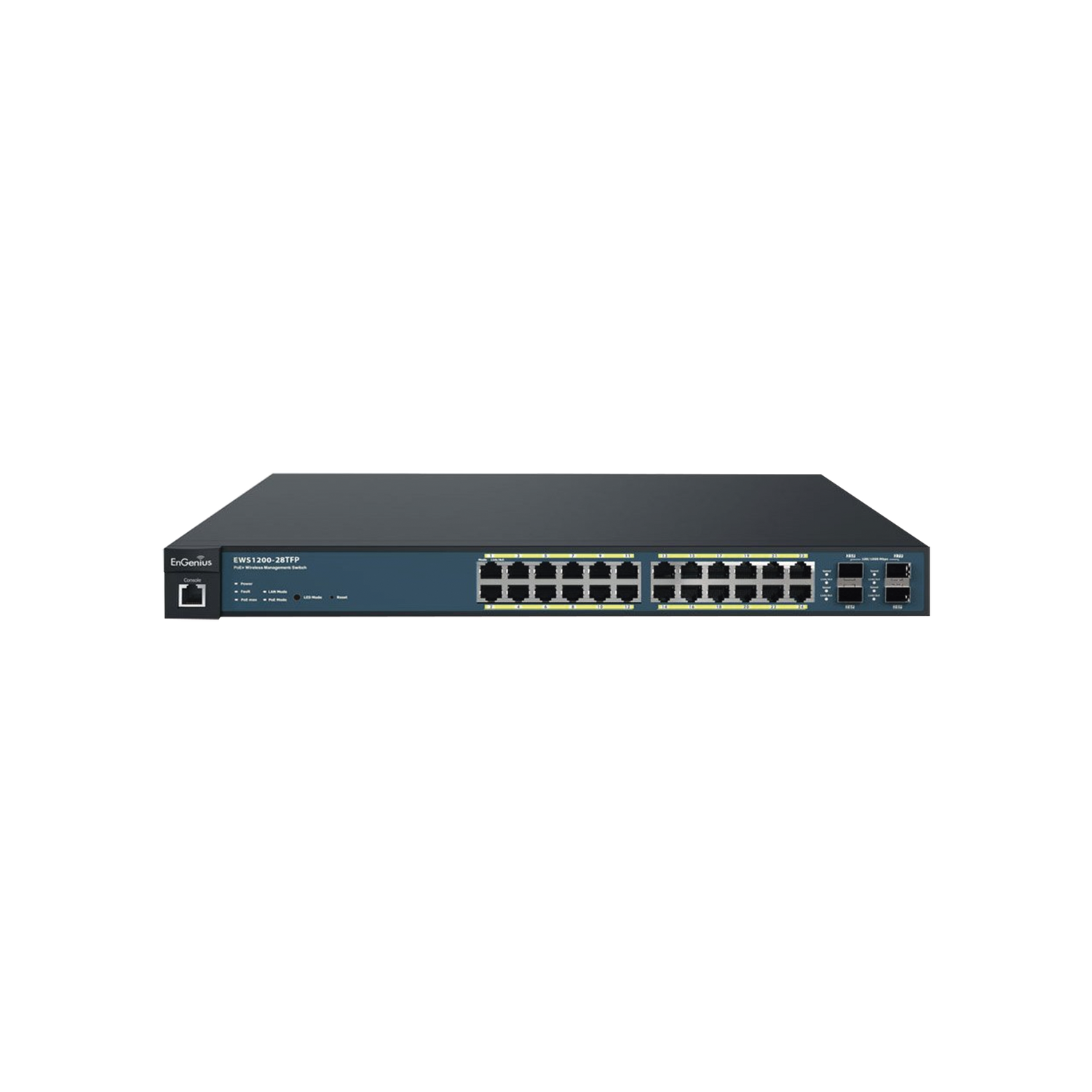 Switch PoE Administrable de 24 Puertos Gigabit, 4 Puertos SFP, Soporta Hasta 410 W con Opción de Controlador para Serie 
