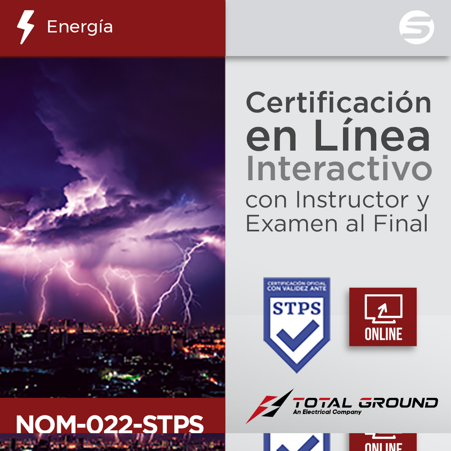 Certificación Virtual NOM-022-STPS Total Ground (Válida Ante Secretaría del Trabajo)