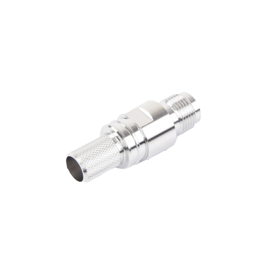 Conector TNC Hembra en LÃ­nea, Plegable Hex. con Pin Cautivo para cables Tipo RG-8/U, LMR-400