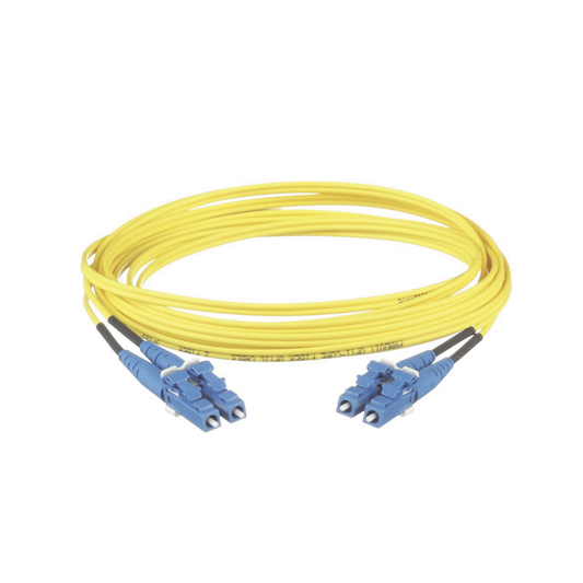 Jumper de Fibra Optica Monomodo 9/125 OS2, LC-LC Duplex, LSZH, Color Amarillo, 1 Metro | PANDUIT