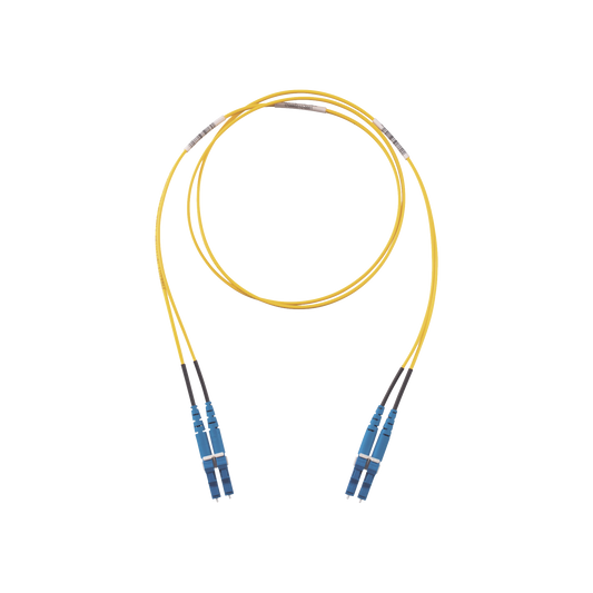 Jumper de Fibra Optica Monomodo 9/125 OS2, LC-LC Duplex, LSZH, Color Amarillo, 10 Metros | PANDUIT