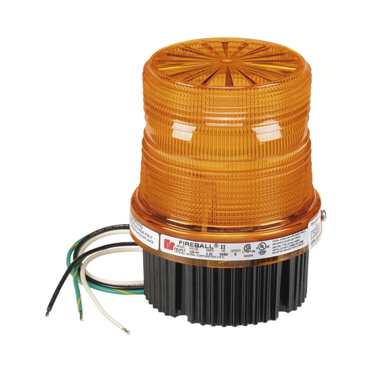 Luz de advertencia estroboscÃ³pica FireballÂ®, Listado por UL y cUL, 120 VCA, color Ã¡mbar