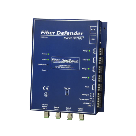 Sensor de Seguridad Perimetral por Fibra Ã“ptica Sensitiva / 4 zonas / 800 metros mÃ¡ximo por zona