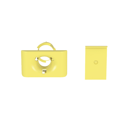 Accesorio de Salida a Tubo De 1.5 in (38 mm), Para Canaletas FiberRunner 4X4, 6X4, o 12X4, Color Amarillo | PANDUIT