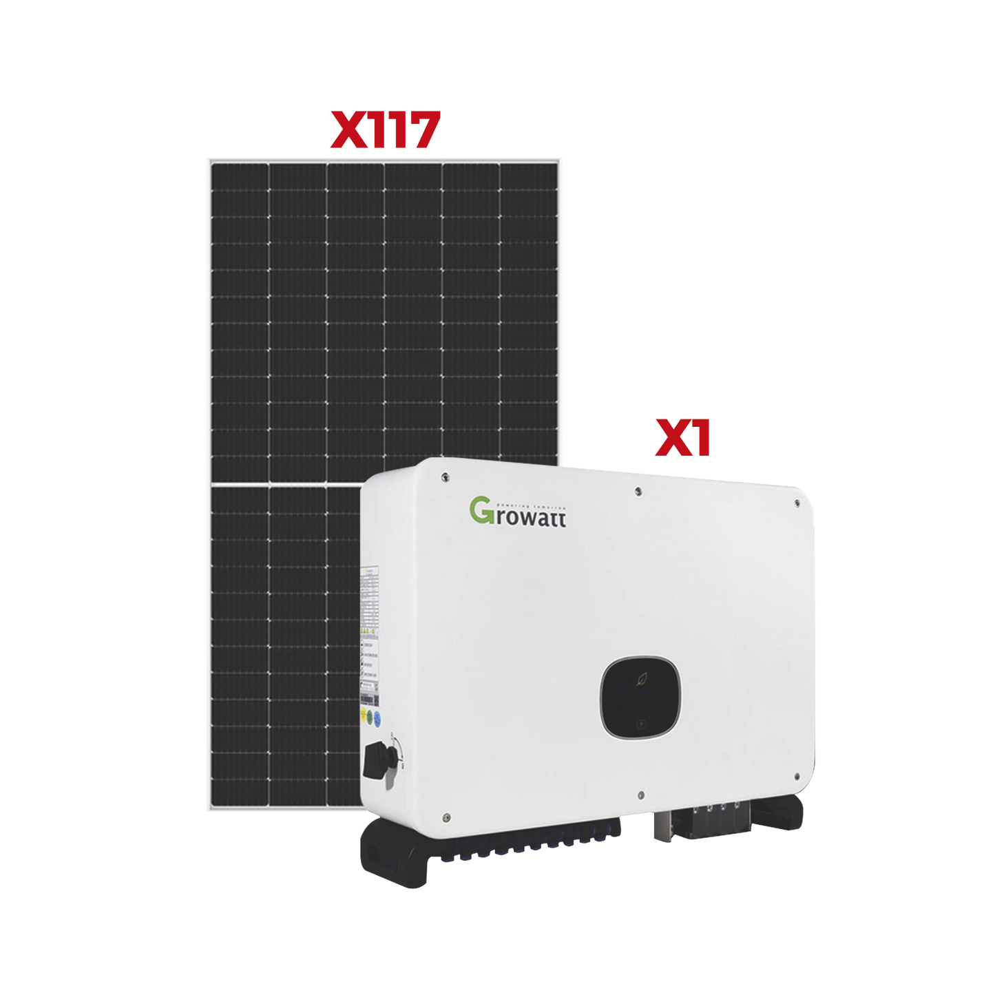 Kit de promocion 1 week 117 Modulos + Inversor 60 kW