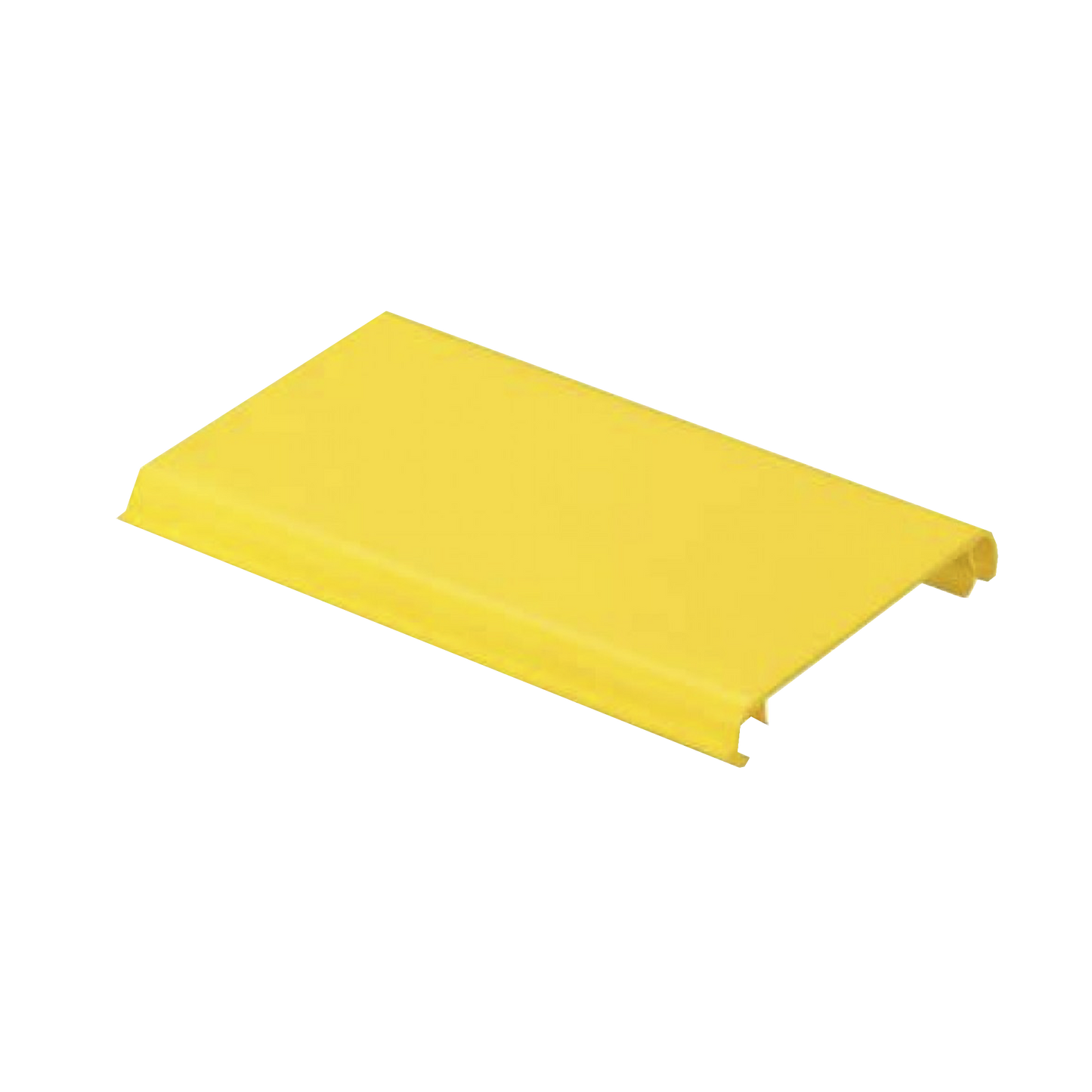 Tapa Con Bisagra a Presión Para Canaleta FiberRunnerâ„¢ FR4X4YL2, de PVC Rígido, Color Amarillo, 2 m de Largo