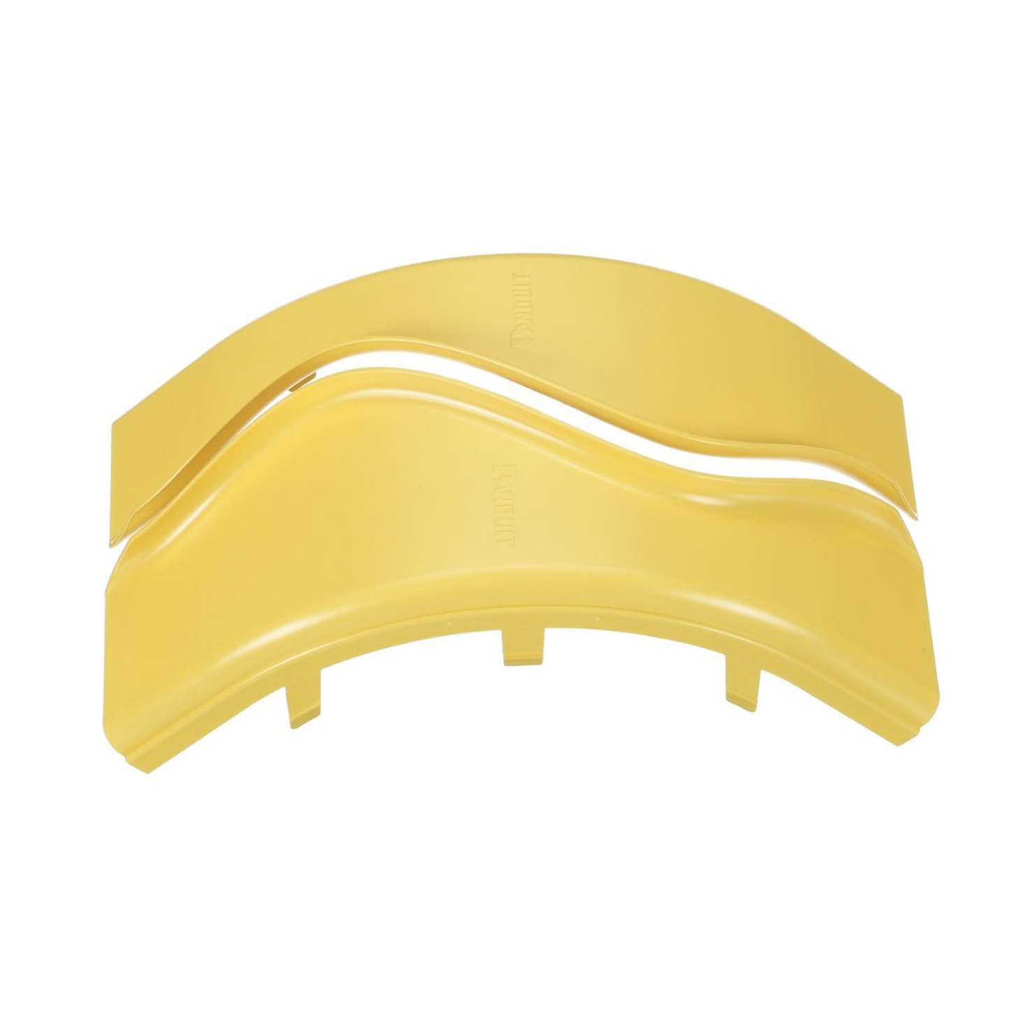 Tapa de Bajada Vertical Exterior de 90º, Para uso con Canaletas 4X4 FiberRunnerâ„¢, Color Amarillo