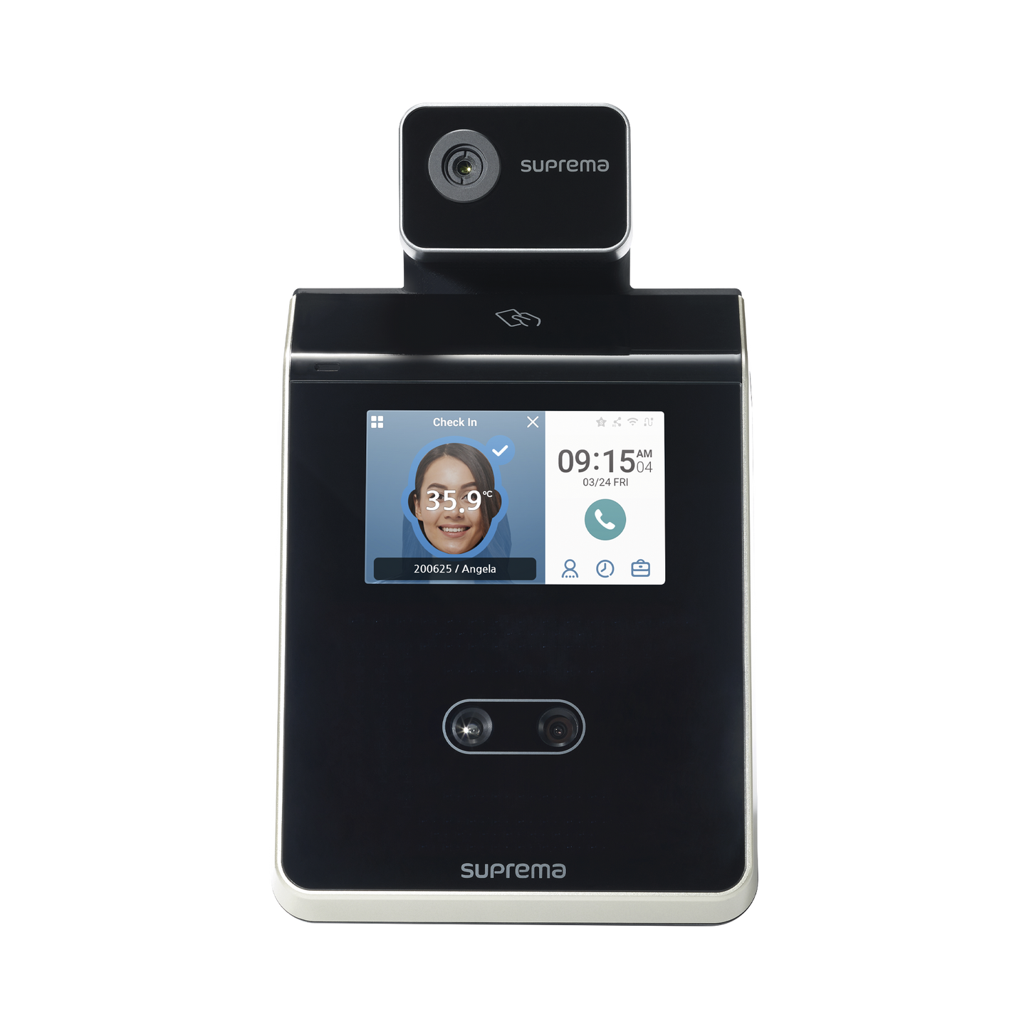 FaceStation 2 Lector Facial/ NotificaciÃ³n por Temperatura Alta /  Bluetooth MultiClass SE Dual RFID (125KHZ EM HID PROX 13.56MHZ Mifare DesFire / EV1 FELICA ICLASS S) Compatible con BioStar2