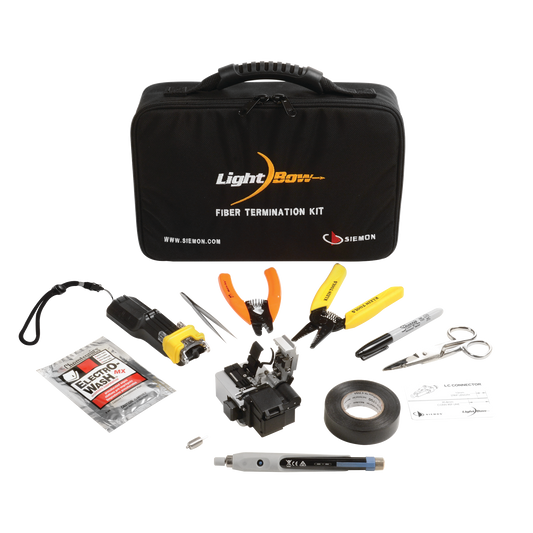 Kit de Herramienta "LightBow" para TerminaciÃ³n de Conectores de fibra Ã³ptica Pre-pulidos LC/SC, Monomodo o Multimodo