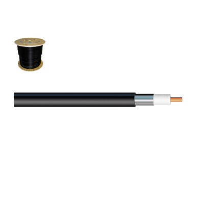 Cable coaxial HELIAX de 1/2", aluminio liso, BLINDADO, 50 Ohms, Carrete de 305 metros