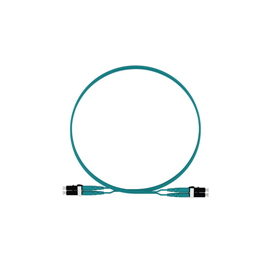 Jumper de Fibra Optica Multimodo 50/125 OM4, LC-LC Duplex, LSZH, Color Aqua, 2 Metros | PANDUIT