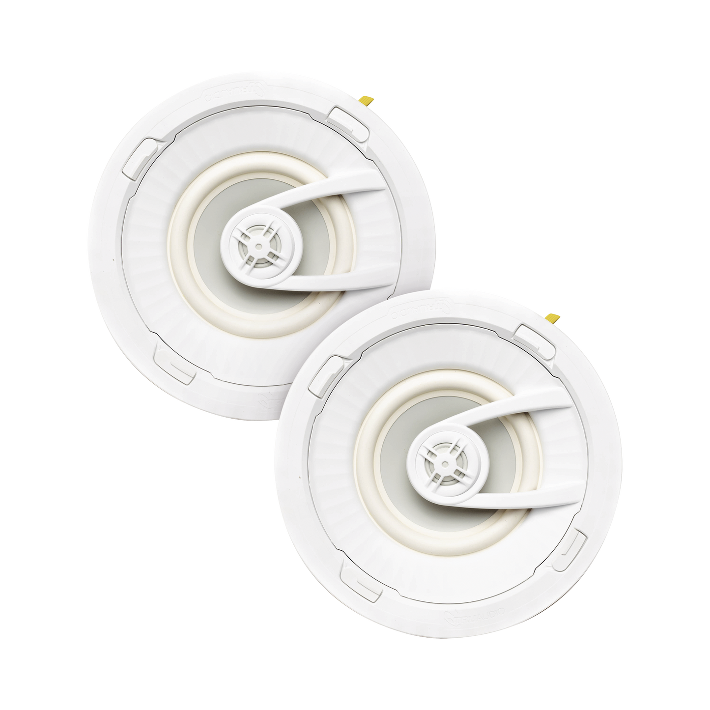 PAR de altavoces de 7 " | montaje de Techo | DiseÃ±o TruGrip | Instalacion Sin Herramientas | Woofer de Polipropileno Blanco con Quick Connect