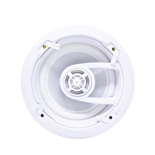 Ghost series, altavoz de 3 vÃ­as de plafÃ³n 9in, diseÃ±o trugrip  sin herramientas, woofer de polipropileno blanco, 150w 8ohms
