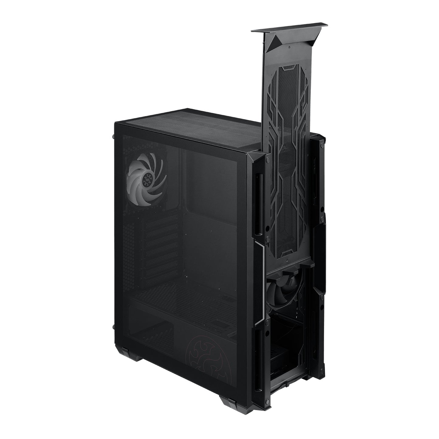 Gabinete GAMER XPG ADATA STARKERAIR-BKCWW, Media torre, Gabinete, Negro