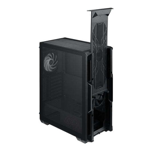 Gabinete GAMER XPG ADATA STARKERAIR-BKCWW, Media torre, Gabinete, Negro