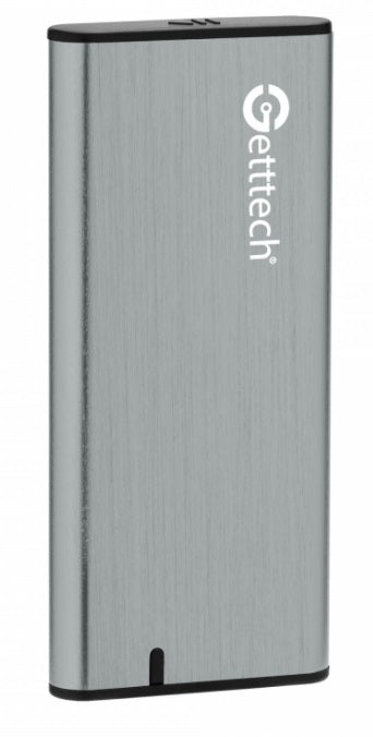 Gabinete de Disco Duro GETTTECH GCE-M231-01, 2.5 pulgadas, USB 3.1, Plata