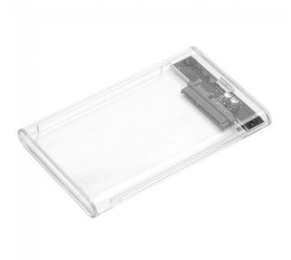Gabinete de Disco Duro GETTTECH GCE-U325-01, 2.5 pulgadas, USB 3.0, Transparente
