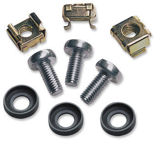 711081 Juego de tornillos, tuercas enjauladas y arandelas plásticas (juego de 50).