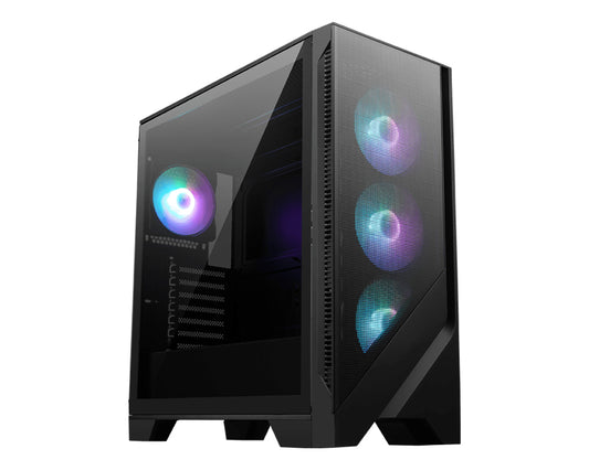 Gabinete MSI MAG FORGE 320R AIRFLOW, Micro-Tower, PC, Malla, Plástico, Micro ATX, Mini ITX, Negro