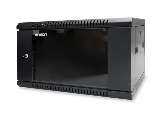 Gabinete Pared 6U ENSON ENS-RKGB6U, Negro, Rack o bastidor independiente, 60 kg, 6U