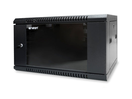 Gabinete Pared 6U ENSON ENS-RKGB6U, Negro, Rack o bastidor independiente, 60 kg, 6U