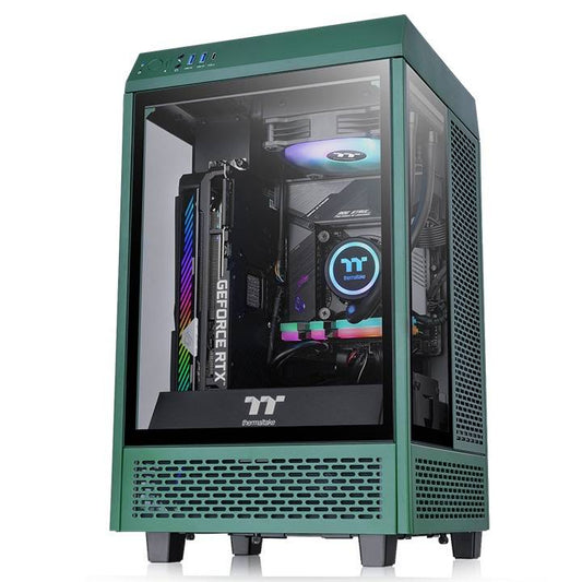 Gabinete Thermaltake The Tower 100 Racing Green (CA-1R3-00SCWN-00), Color Verde, Mini Torre