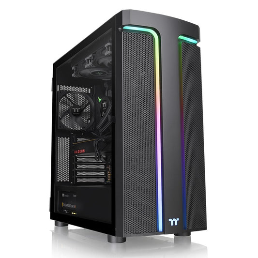 Gabinete Thermaltake H590 TG ARGB (CA-1X4-00M1WN-00), Color Negro, Media Torre