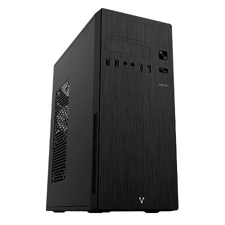 Gabinete VORAGO GAB-101K, ATX, Media torre, ATX, Micro-ATX, Mini-ITX, Negro, 500 W