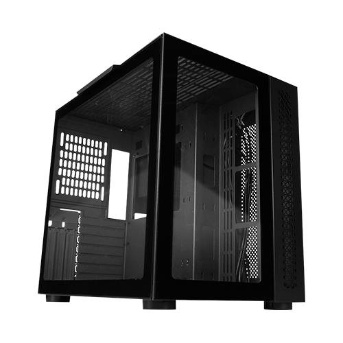 Gabinete GAME FACTOR CSG700, Midi-Tower, PC, Acero, Vidrio templado, ATX, EATX, ITX, micro ATX, Negro